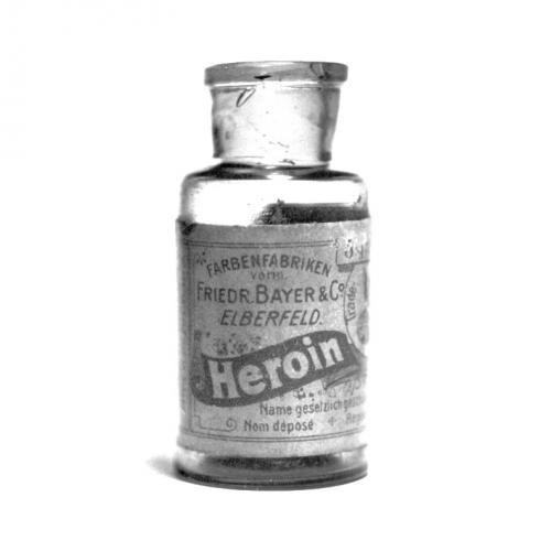 Old Bayer heroin bottle